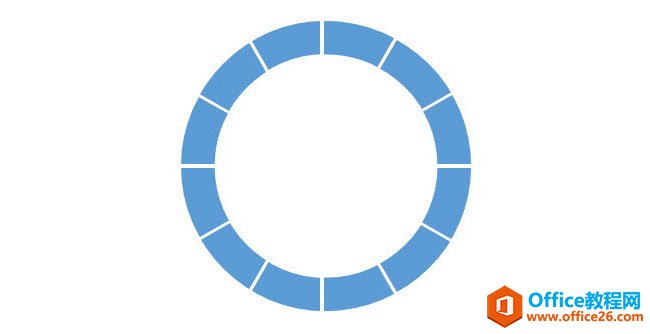 如何使用PPT绘制设计一个分割型环形图？