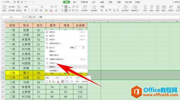 WPS excel如何打印除特定区域之外的内容