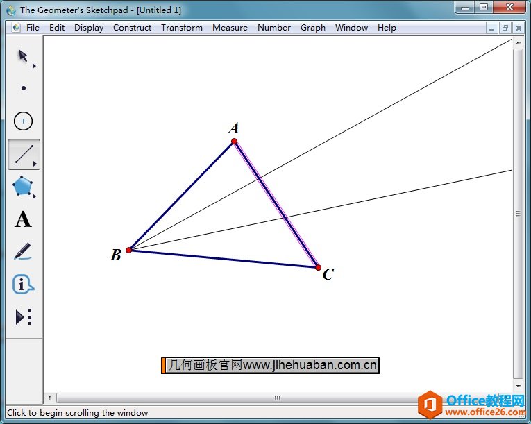 <b>如何利用几何画板画绘制摩莱三角形</b>