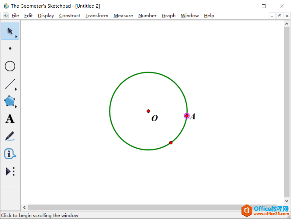 <b>几何画板 如何使用自定义工具过圆上一点作切线</b>