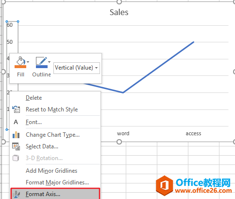 Excel中如何将坐标轴更改为百分比类型