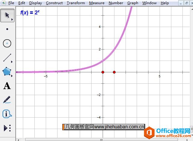 <b>几何画板如何制作指数函数关于y=x的翻折动画</b>
