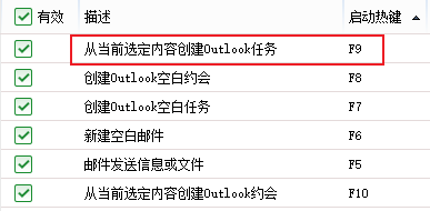 如何将选中信息或文件一键转为Outlook任务或约会？