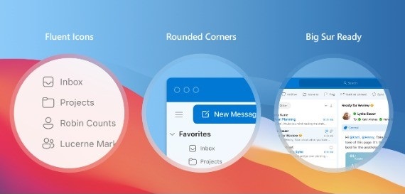 Mac版Outlook预览更新引入了Fluent风格的图标