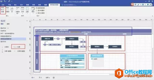 办公人士必学visio技能  手把手教你使用visio绘制项目全景图！