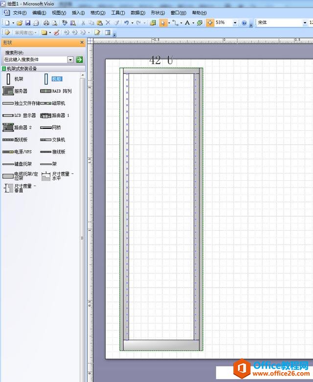 VISIO绘制机柜接线图