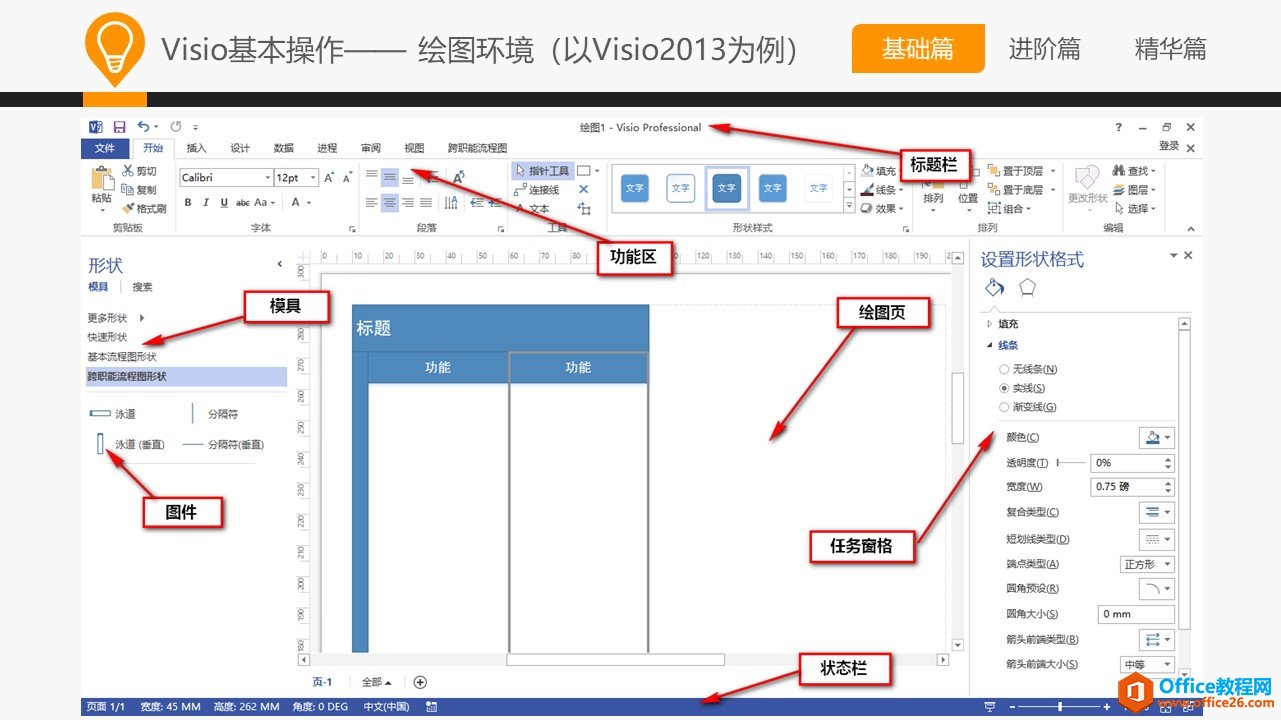 和大家一起学 Visio—基础篇教程