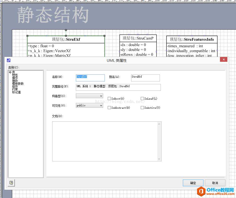 使用Visio绘制UML画类图、UML模型图