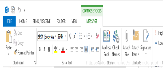 outlook 回复邮件时怎么添加附件