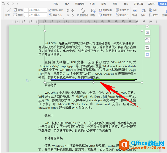 WPS word图片插入文档为何不能完全显示