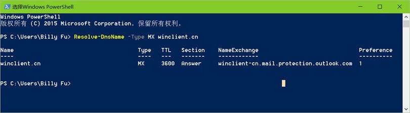 Resolve-DnsName