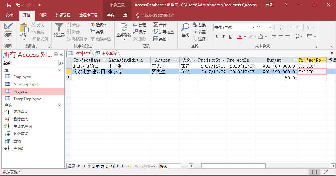 Access参数查询实例教程6