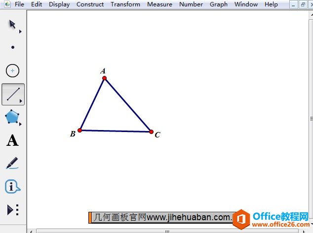 <b>如何利用几何画板让三角形按一定度数旋转</b>