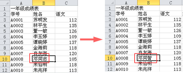 excel编辑数据操作