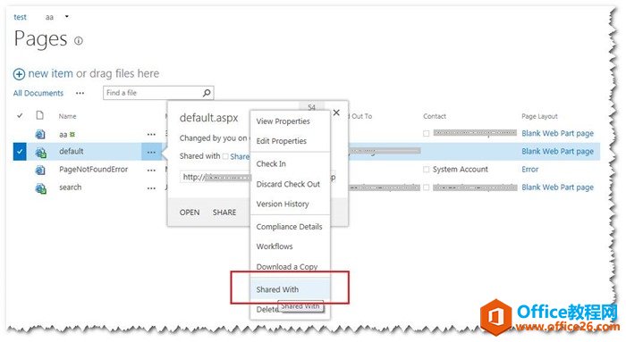 <b>SharePoint 如何为 单一页面赋设计权限</b>