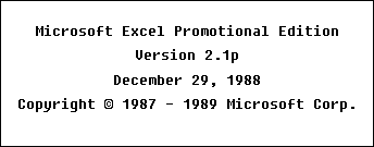 Excel 2.1