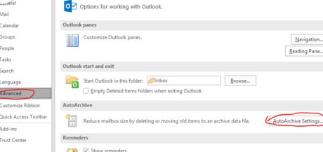 outlook2016邮件如何存档？