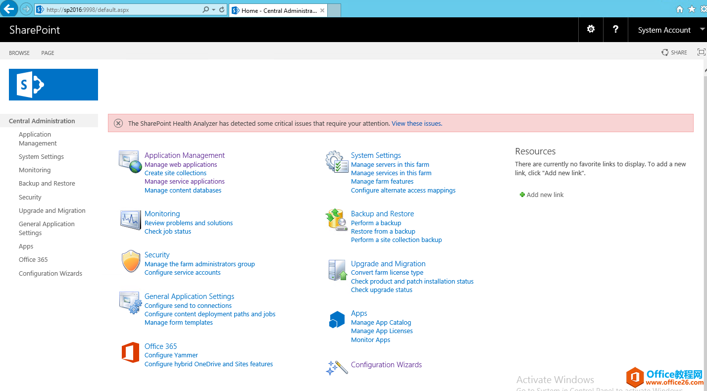 Step by Step的SharePoint 2016 安装图解，下面可以开始你的SharePoint 2016之旅啦