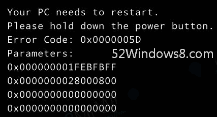 虚拟机无法安装Win10，提示“Your PC needs to restart 错误代码0x0000005D”