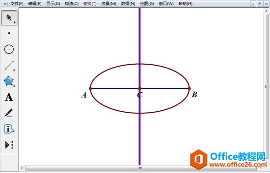 构造线段AB的中垂线