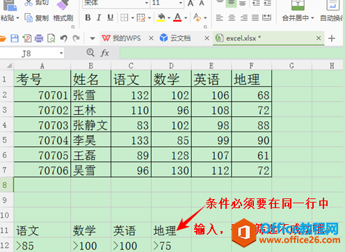 WPS表格如何运用筛选与高级筛选