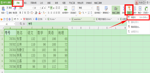 WPS表格如何运用筛选与高级筛选