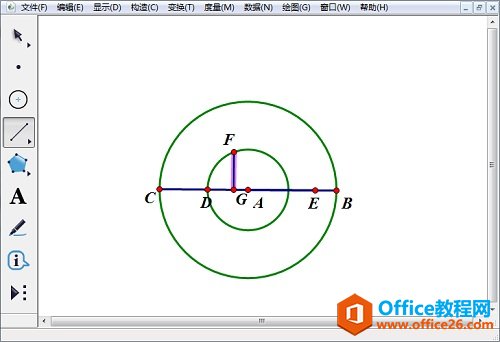 几何画板构造点与圆