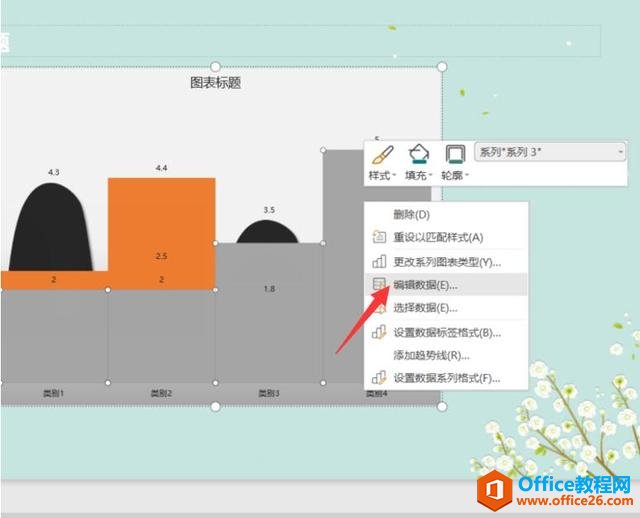 演示办公—如何用PPT制作山峰柱形图