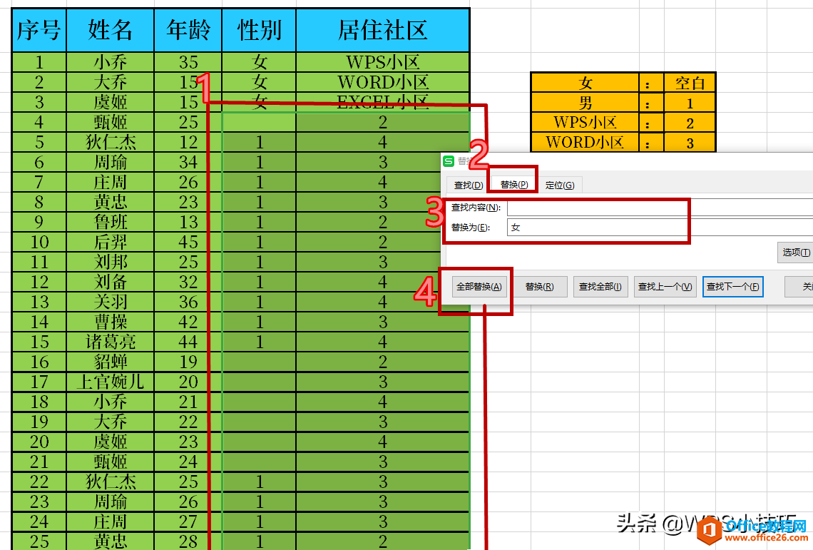 WPS小技巧——原来填写“重复数据”还可以这么偷懒，你知道么？