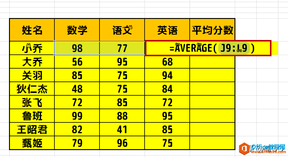 WPS表格——秒求平均值