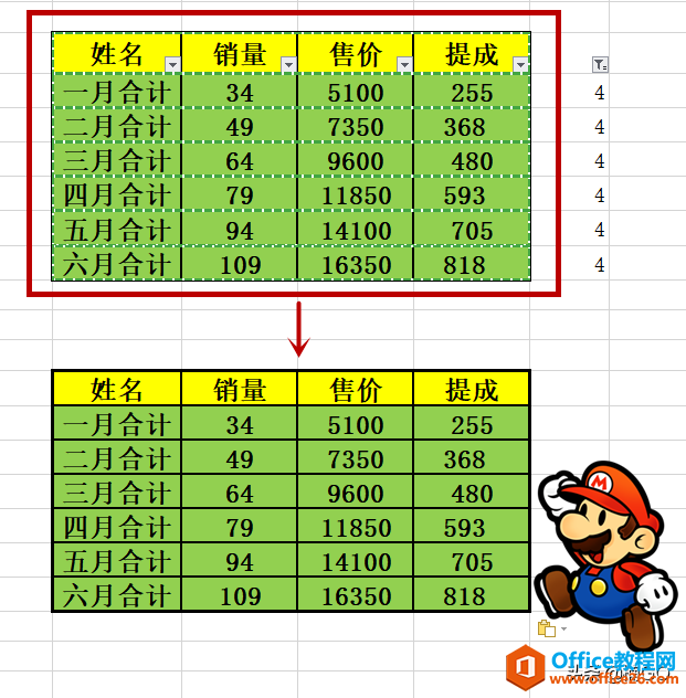 WPS小技巧——批量提取隔行数据