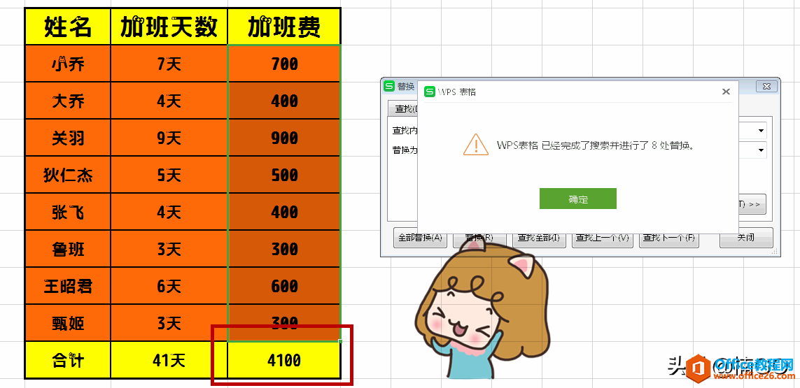 WPS表格小技巧——批量增加或删减单位