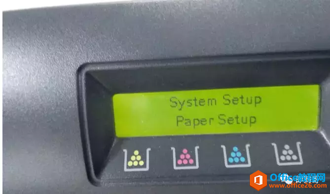 HP color CP5225打印机，打印完文件后，需要到打印上按ok键