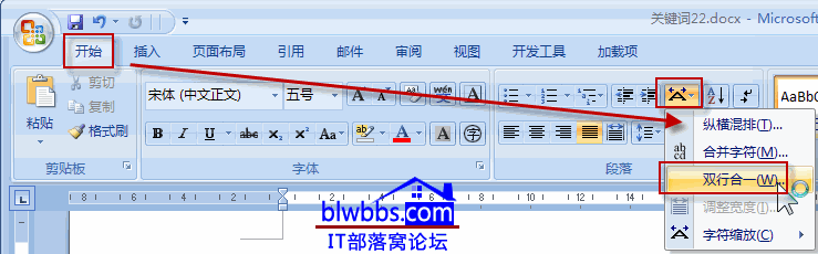 word2007双行合一