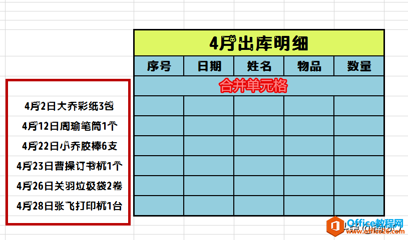 Excel小技巧——一秒搞定上百行数据的分列与填充