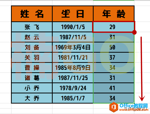 你还在掰着指头算年龄么？Excel教你一招搞定！