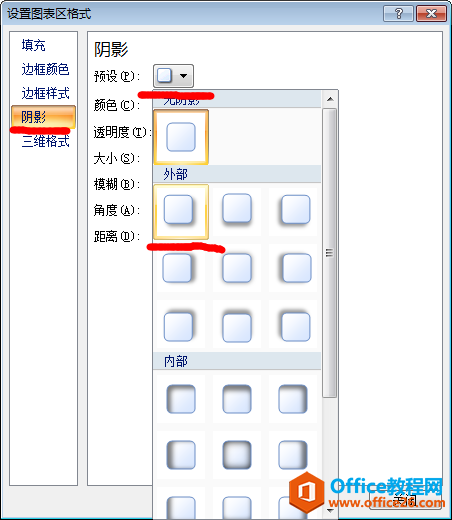 设置excel图表区格式对话框