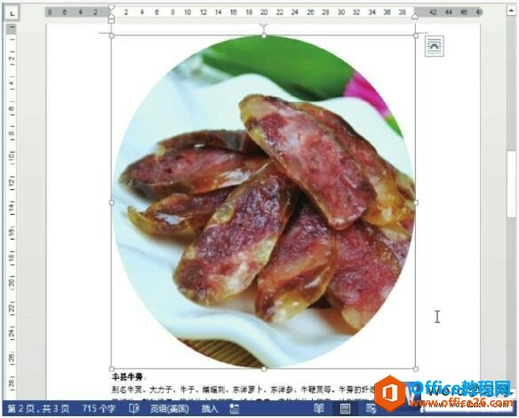 word2013裁剪图片的操作