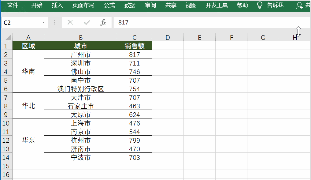 excel 如何快速生成图表集 动画教程