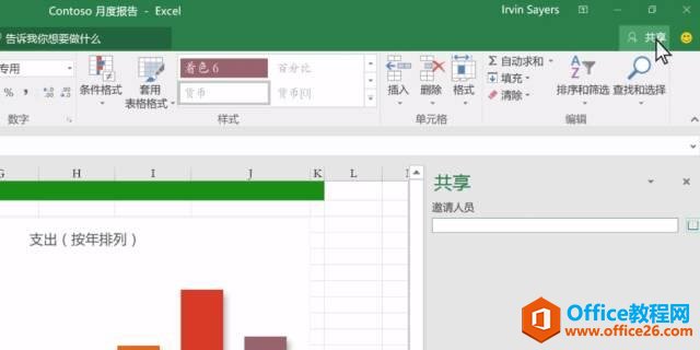 同时协作处理 Excel 工作簿