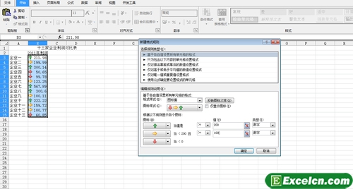 用excel2010的图标来设置条件格式