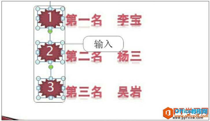 ppt图形中输入文本