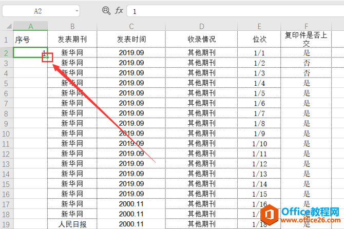 表格技巧—Excel中如何快速批量填充有序序列