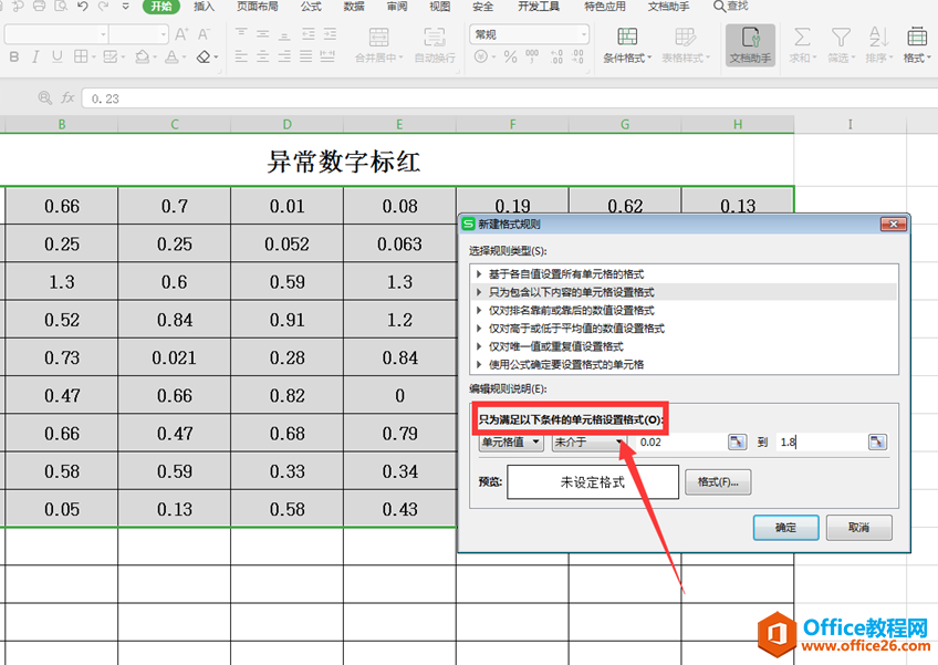 表格技巧—Excel表格中如何让异常数字自动变红