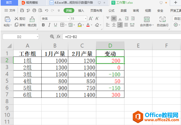 表格技巧—Excel中如何巧用数字格式规则标示数值升降