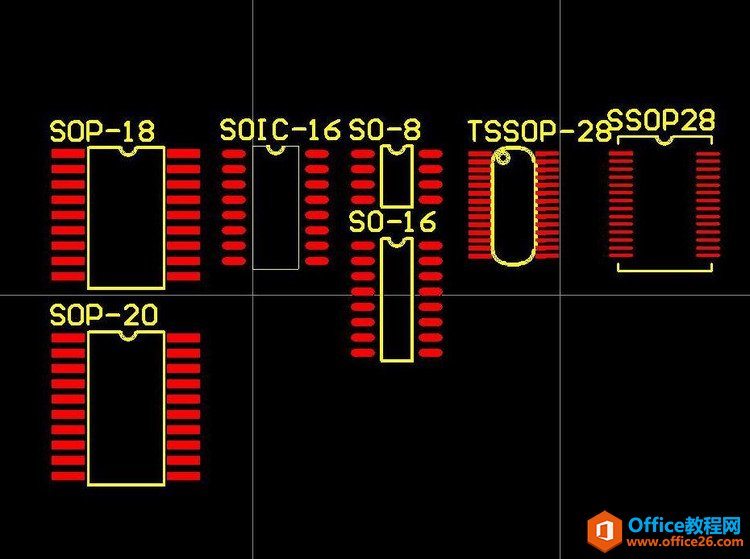 SOP SO SOIC TSSOP SSOP 封装直观比较图