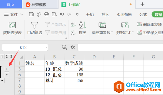 表格技巧—如何查看Excel 中分类汇总数据后的明细数据