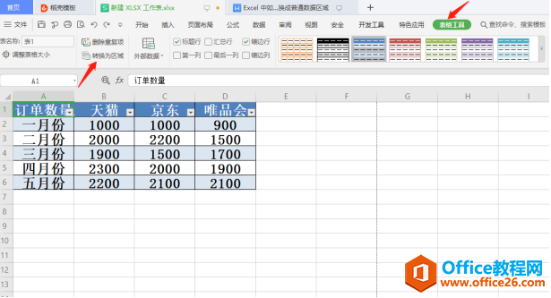 Excel表格技巧—Excel中如何将智能表格转换成普通数据区域