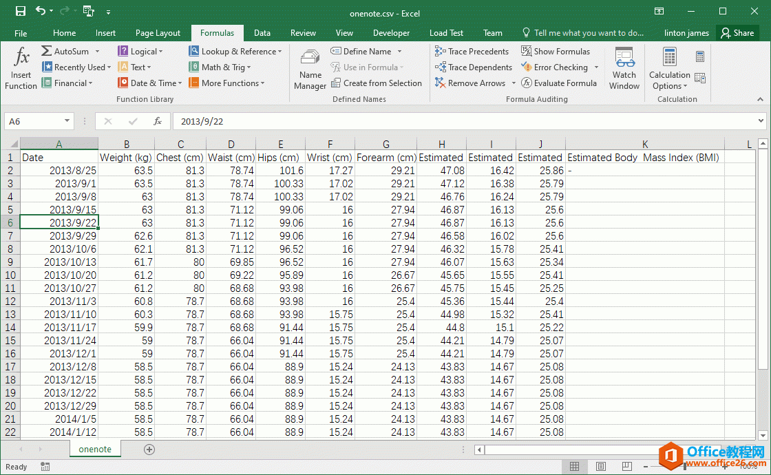 用 Excel 打开该 CSV 文件