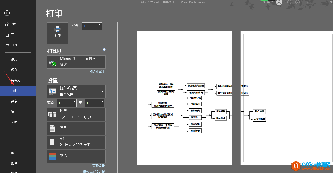 Visio 文件选项卡 使用基础教程